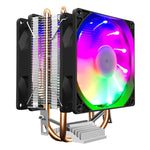 COOLMOON 프로스트 더블 구리 튜브 CPU 팬 데스크탑 PC 조명 무소음 AMD 공랭 쿨러, P2 매직 문 에디션 싱글 팬, P22 매직 문 에디션 더블 팬, P2 스트림라인 에디션 싱글 팬, P22 스트림라인 에디션 더블 팬