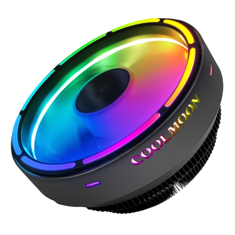 COOLMOON CPU 쿨러 데스크탑 컴퓨터 자동 색상 변경 멀티 플랫폼 무소음 쿨링 팬, CM-BF-RGB