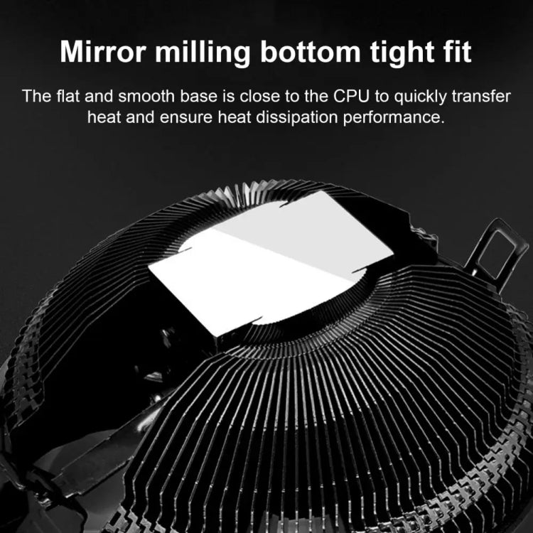 COOLMOON CPU 쿨러 데스크탑 컴퓨터 자동 색상 변경 멀티 플랫폼 무소음 쿨링 팬, CM-BF-RGB