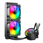 COOLMOON CM-YM-240T 디지털 ARGB 렌즈 에디션 일체형 수냉 CPU 쿨러 온도 표시 CPU 팬, CM-YM-240T