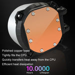 COOLMOON CM-YM-240T 디지털 ARGB 렌즈 에디션 일체형 수냉 CPU 쿨러 온도 표시 CPU 팬, CM-YM-240T