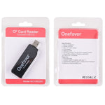 Onefavor USB2.0 고속 읽기 및 쓰기 CF 카드 리더기, CF 카드 리더기