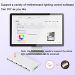 COOLMOON AM10 ARGB+PWM 듀얼 10포트 온도 제어 스플리터 케이스 팬 5V 3핀 허브