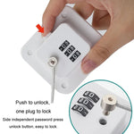 어린이 안전 잠금장치 구멍 없는 창문 제한기 냉장고 서랍 캐비닛 조합 잠금장치, 3자리 검정, 3자리 흰색, 2자리 검정, 2자리 흰색, 2자리 회색