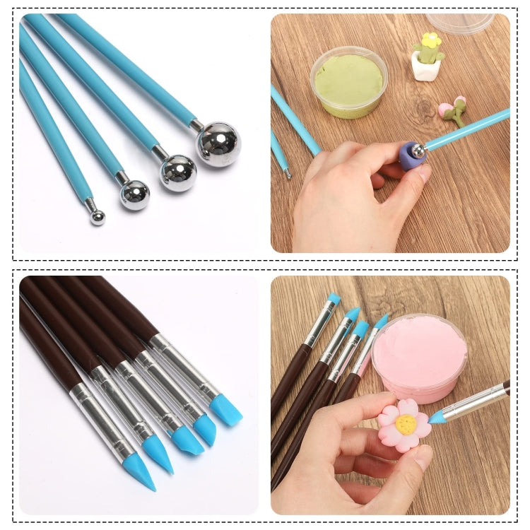 61 In 1 Clay Tools Kit Ceramics DIY Clay Sculpting Tools for Pottery Craft, Baking, Carving, 61 In 1