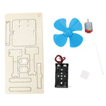 Kids DIY Homemade Electrical Fan Science Small Invention Fun Physics Circuit Experiment Material Kit