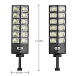 LED 강광 이중 행 태양광 정원 조명 인덕션 가로등, E-SMARTER W789A-6, E-SMARTER W789B-6