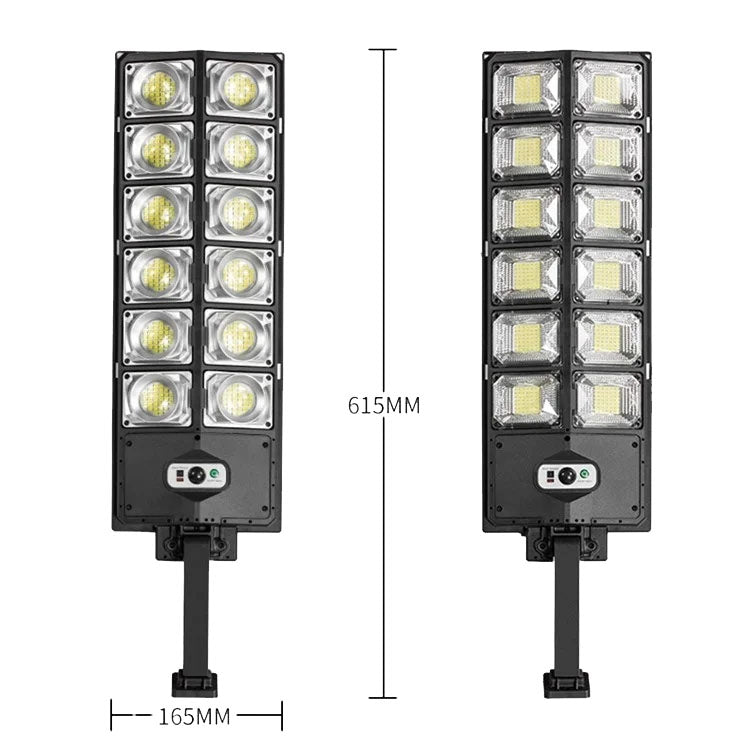 LED 강광 이중 행 태양광 정원 조명 인덕션 가로등, E-SMARTER W789A-6, E-SMARTER W789B-6