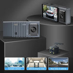 3 카메라 렌즈 3인치 IPS 스크린 WiFi 차량 대시캠 1080P 야간 시야 대시 카메라, 32G, 64G