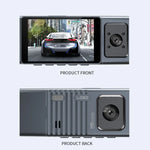 3 카메라 렌즈 3인치 IPS 스크린 WiFi 차량 대시캠 1080P 야간 시야 대시 카메라, 32G, 64G