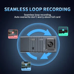 3 카메라 렌즈 3인치 IPS 스크린 WiFi 차량 대시캠 1080P 야간 시야 대시 카메라, 32G, 64G