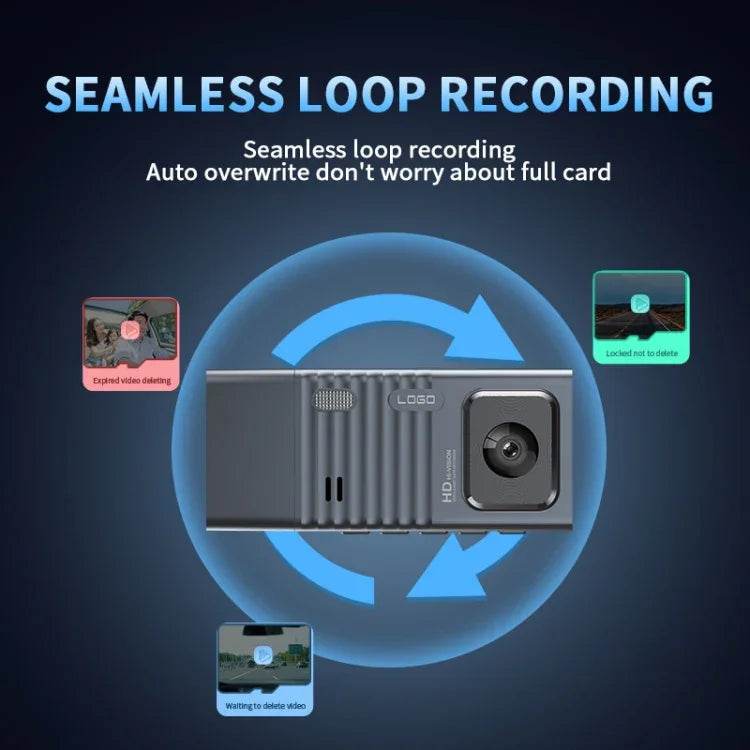 3 카메라 렌즈 3인치 IPS 스크린 WiFi 차량 대시캠 1080P 야간 시야 대시 카메라, 32G, 64G