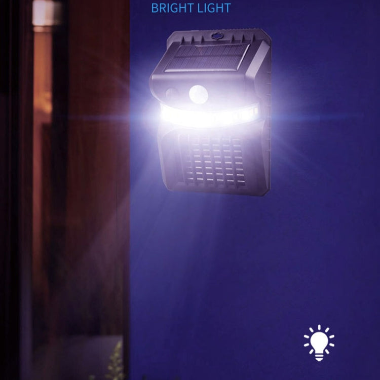 E-SMARTER W792 LED 태양광 벽등 보라색 빛 모기 퇴치 기능 인체 지능 센서 야외 정원 램프, 백색광, 백색광+황색광