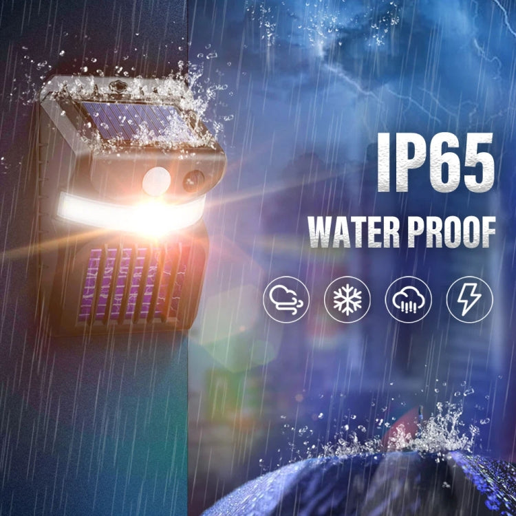 E-SMARTER W792 LED 태양광 벽등 보라색 빛 모기 퇴치 기능 인체 지능 센서 야외 정원 램프, 백색광, 백색광+황색광