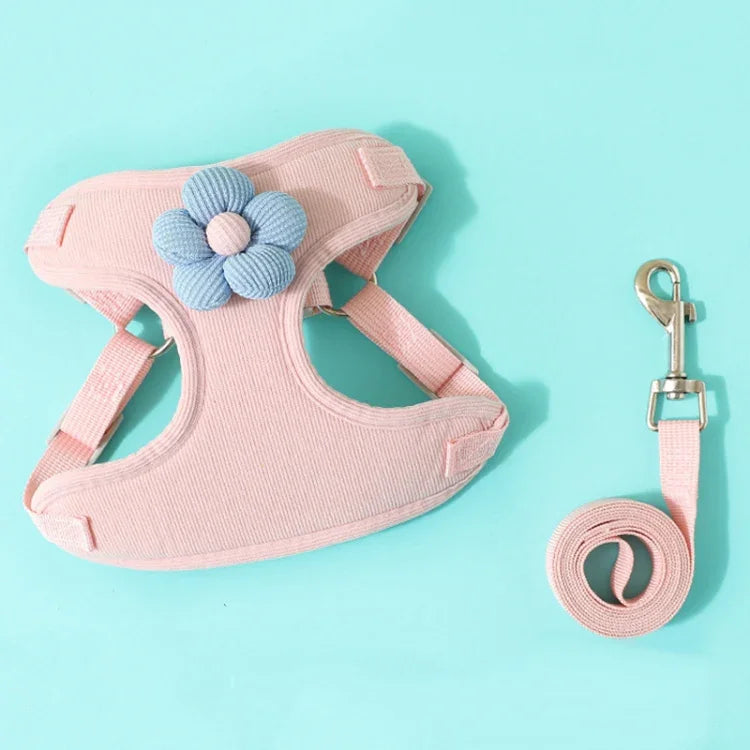 반려견 강아지 리드줄 조끼 테디 가슴 벨트 체인 산책 리드줄, S, M, L, XL