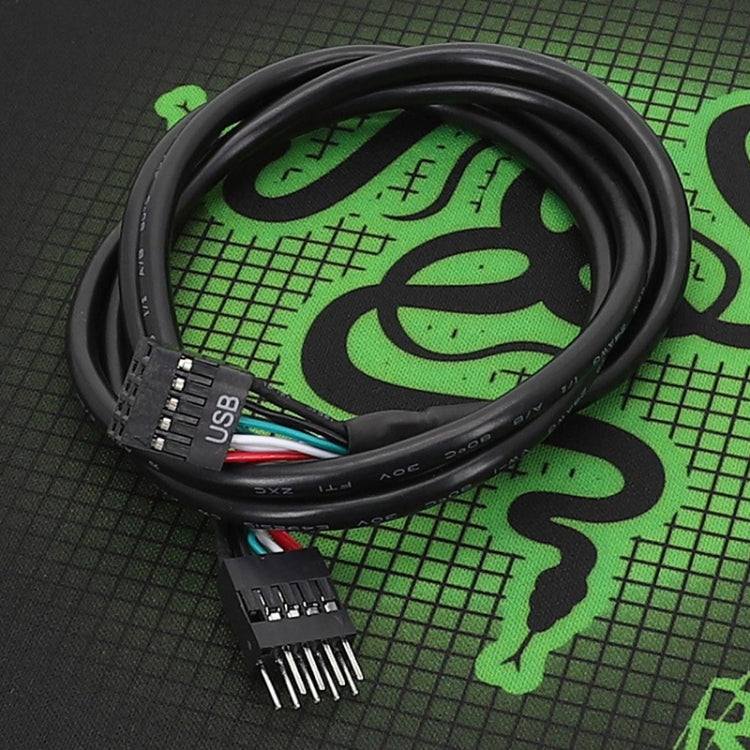 마더보드 9핀 USB2.0 연장 케이블 26AWG 이중 차폐 코드, 20cm, 30cm, 50cm, 60cm