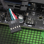마더보드 9핀 USB2.0 연장 케이블 26AWG 이중 차폐 코드, 20cm, 30cm, 50cm, 60cm