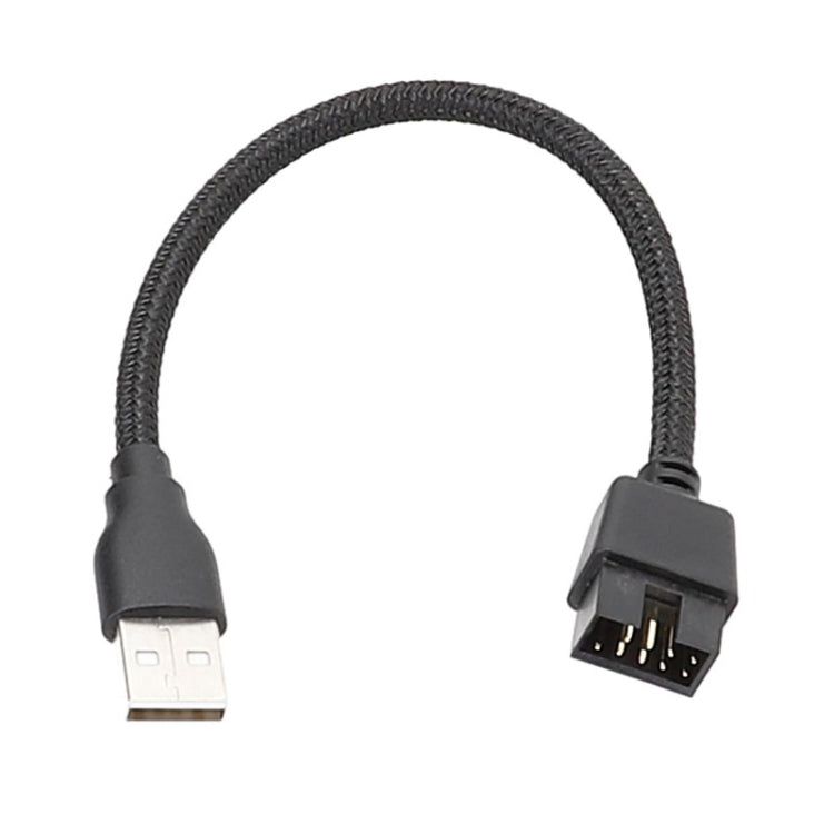 USB-A 수컷에서 9핀 마더보드 내장 RGB 데이터 외부 U 포트 어댑터 케이블, USB-A 수컷에서 9핀