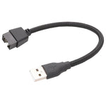 USB-A 수컷에서 9핀 마더보드 내장 RGB 데이터 외부 U 포트 어댑터 케이블, USB-A 수컷에서 9핀