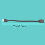 USB-A 수컷에서 9핀 마더보드 내장 RGB 데이터 외부 U 포트 어댑터 케이블, USB-A 수컷에서 9핀