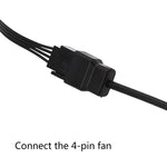 DC5521 전원 어댑터에서 12V 컴퓨터 케이스 4핀 팬 케이블, DC5521에서 12V 4핀