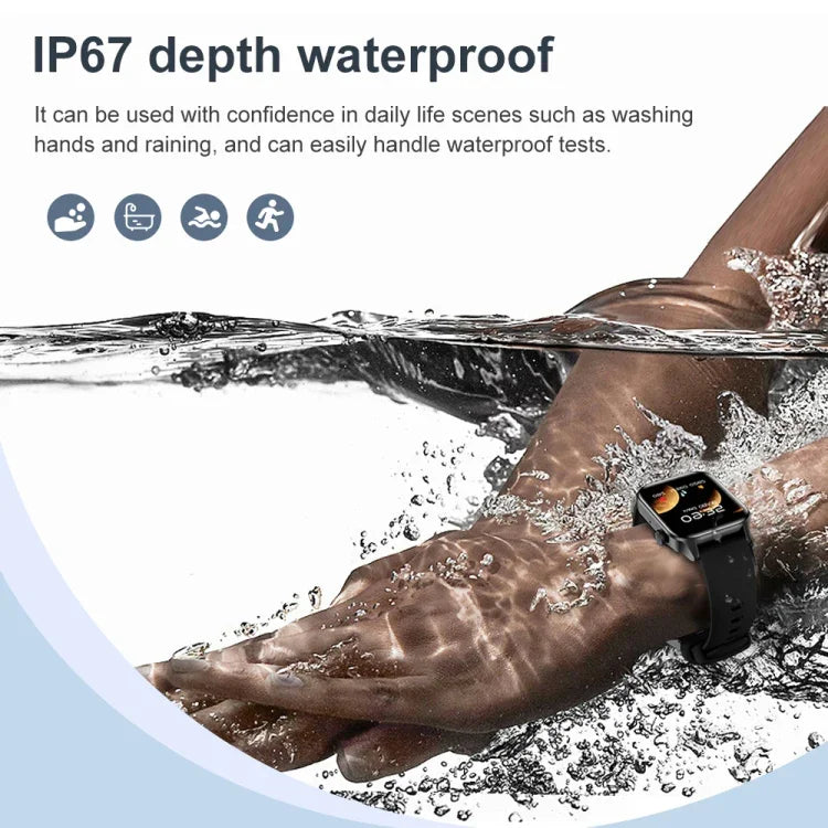T12Pro 1.85인치 IP67 방수 스포츠 건강 모니터링 블루투스 통화 스마트워치