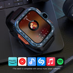 LOKMAT APPLLP 4 MAX 2.02인치 안드로이드 8.1 풀 네트워크 와이파이 카드 블루투스 스마트 워치, 2G+16G(네이비 블루), 2G+16G(실버)