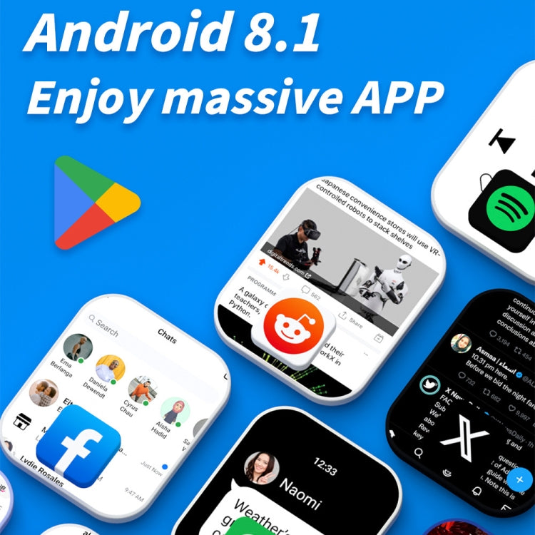 LOKMAT APPLLP 4 MAX 2.02인치 안드로이드 8.1 풀 네트워크 와이파이 카드 블루투스 스마트 워치, 2G+16G(네이비 블루), 2G+16G(실버)