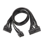 EVGA 10핀 / 18핀에서 24핀 플랫 케이블 모듈 케이블 그래픽 카드 블록 코드용, 60cm EVGA용