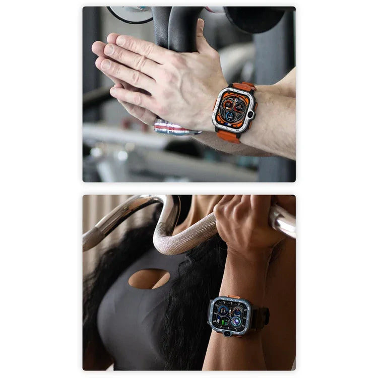 LOKMAT APPLLP 4 MAX 2.02인치 안드로이드 8.1 풀 네트워크 와이파이 카드 블루투스 스마트워치, 4G+64G(실버), 4G+64G(네이비 블루)