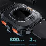 LOKMAT APPLLP 4 MAX 2.02인치 안드로이드 8.1 풀 네트워크 와이파이 카드 블루투스 스마트워치, 4G+64G(실버), 4G+64G(네이비 블루)