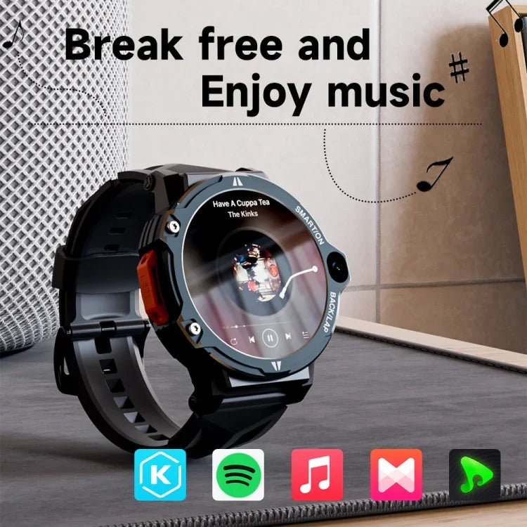LOKMAT APPLLP6 PRO 1.54인치 4G+64G 안드로이드 8.1 듀얼 카메라 독립형 카드 스마트워치