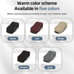 Car Eyeglasses Clip Car Leather Magnetic Closure Sunglasses Storage Bag