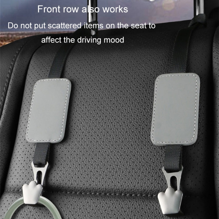 Car Seat Hook Multi-function Leather Seatback Hanger Car Interior Supplies