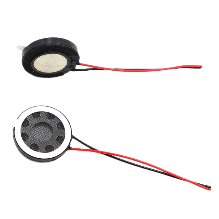 의료용 장난감 보안용 20mm 8옴 0.5W/1W 플라스틱 스피커 내부 자기 용접 와이어 음성 스피커 2개 세트