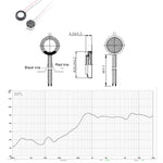 의료용 장난감 보안용 20mm 8옴 0.5W/1W 플라스틱 스피커 내부 자기 용접 와이어 음성 스피커 2개 세트