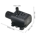 DC12V 마이크로 브러시리스 냉수 순환 분수용 워터 펌프, QR50C