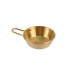 304 스테인리스 스틸 양념 그릇 식당 쌀 와인 스낵 서빙 병, 손잡이 포함 10.5cm 은색, 12cm 은색, 13cm 은색, 14cm 은색, 17cm 은색, 10.5cm 손잡이 금색, 12cm 손잡이 금색