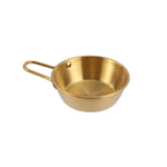 304 스테인리스 스틸 양념 그릇 식당 쌀 와인 스낵 서빙 병, 손잡이 포함 10.5cm 은색, 12cm 은색, 13cm 은색, 14cm 은색, 17cm 은색, 10.5cm 손잡이 금색, 12cm 손잡이 금색