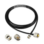 BNC 수컷 투 UHF 수컷 RG58 어댑터 케이블, 0.5m, 1m, 2m, 3m, 5m, 8m, 10m