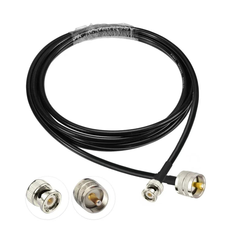 BNC 수컷 투 UHF 수컷 RG58 어댑터 케이블, 0.5m, 1m, 2m, 3m, 5m, 8m, 10m