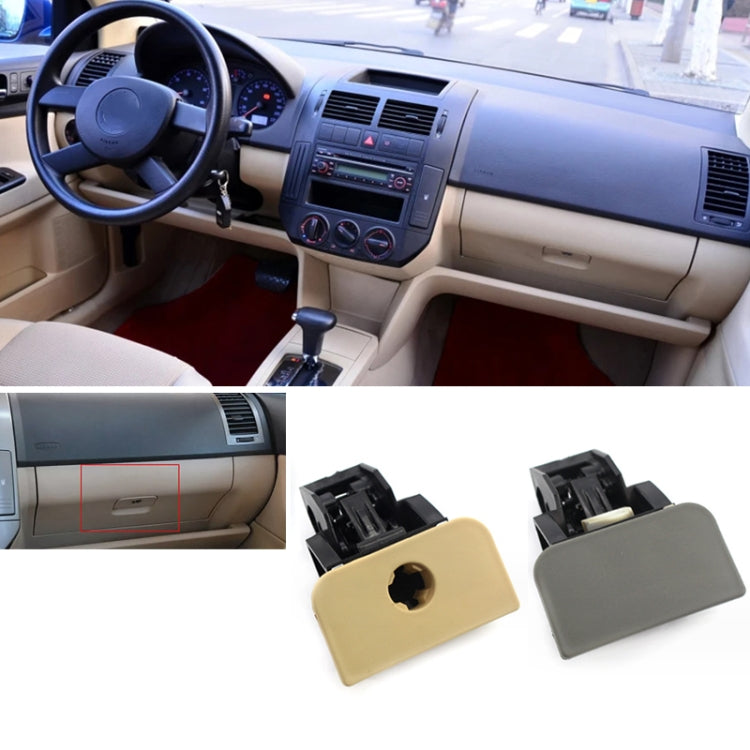 For 2002-2009 Volkswagen Polo OE 6Q0857131D Glove Box Lid Handle, Black, Black With Hole, Gray, Gray With Holes, Beige, Beige With Hole