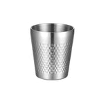 304 스테인리스 스틸 해머 머그 두꺼운 이중층 식당용 찻잔, 175ml, 260ml, 300ml, 350ml, 450ml