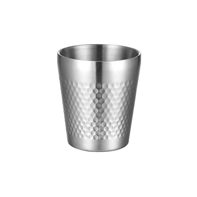 304 스테인리스 스틸 해머 머그 두꺼운 이중층 식당용 찻잔, 175ml, 260ml, 300ml, 350ml, 450ml