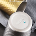 304 스테인리스 스틸 해머 머그 두꺼운 이중층 식당용 찻잔, 175ml, 260ml, 300ml, 350ml, 450ml