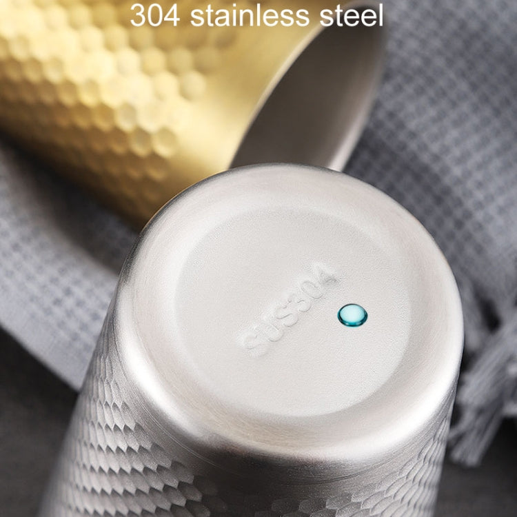 304 스테인리스 스틸 해머 머그 두꺼운 이중층 식당용 찻잔, 175ml, 260ml, 300ml, 350ml, 450ml