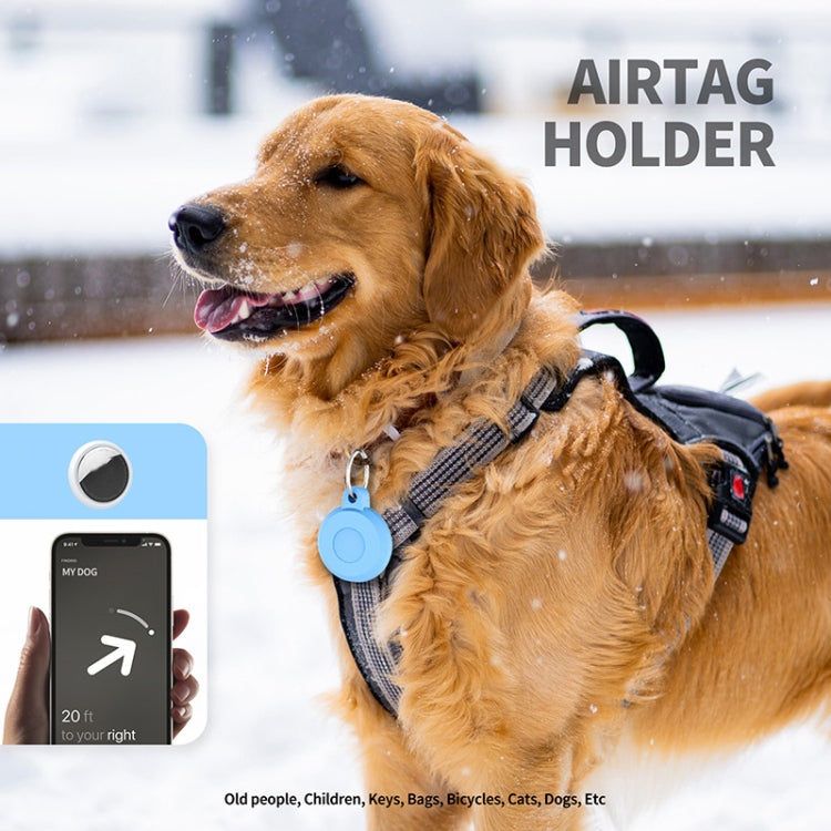 AirTag 2세대 / AirTag 1세대 반려동물 플라스틱 방수 트래커 보호 케이스, 블루, 핑크, 블랙