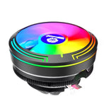 LED 컬러풀 라이트 4핀 쿨러 데스크탑 CPU 쿨링 팬, 아이스 블레이드 W120