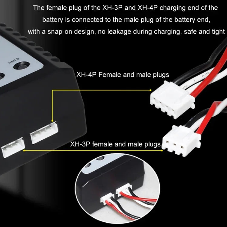 ImaxRC 7.4V/11.1V 2S/3S 모형 항공기 드론 리튬 배터리 지능형 밸런스 충전기, 미국 플러그