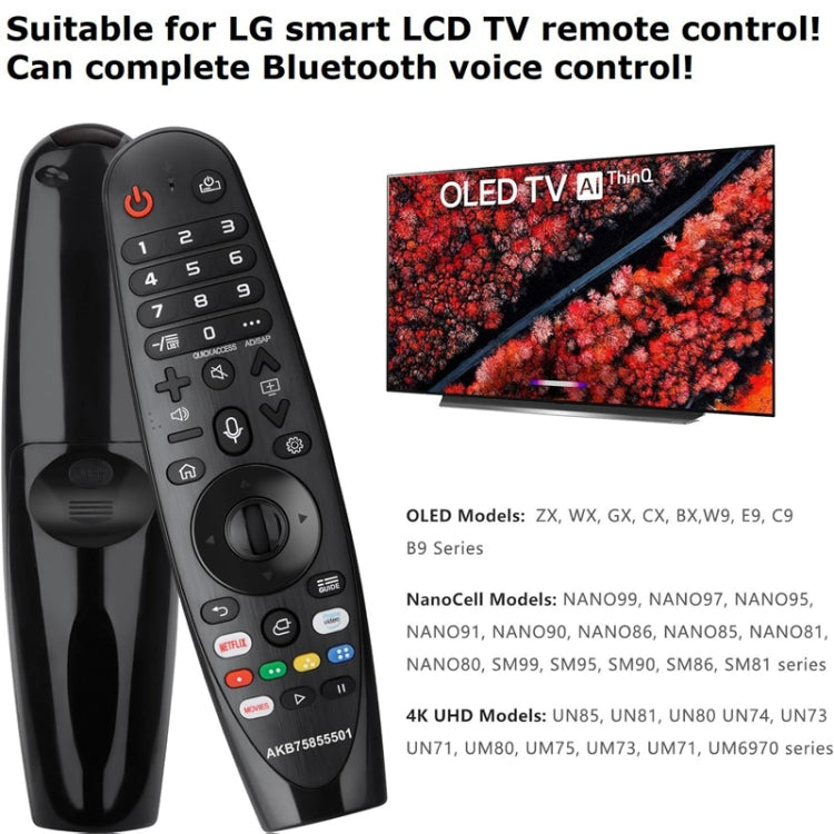 LG TV용 블루투스 핸드헬드 적외선 음성 다기능 리모컨, AKB75855501 음성
